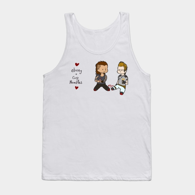 Ignis + Gladio chibi- Final Fantasy XV Tank Top by anico-art